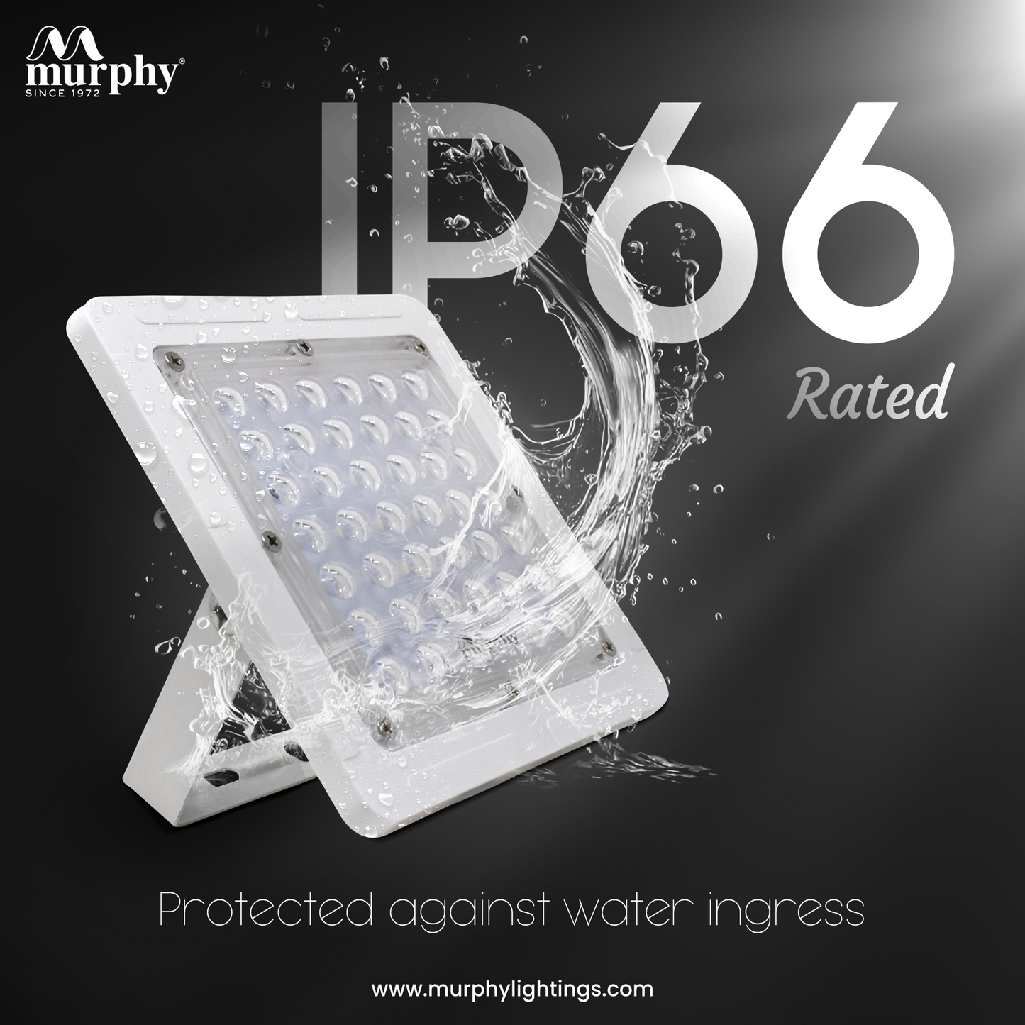 Murphy LED 20W RAY-PVC Flood Light With Auto On/Off Day Night  Sensor