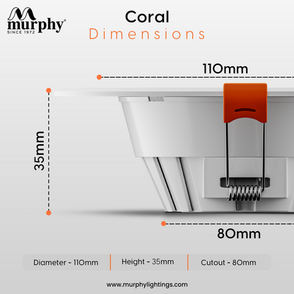 Murphy 7W CORAL LED Concealed Box Down Light