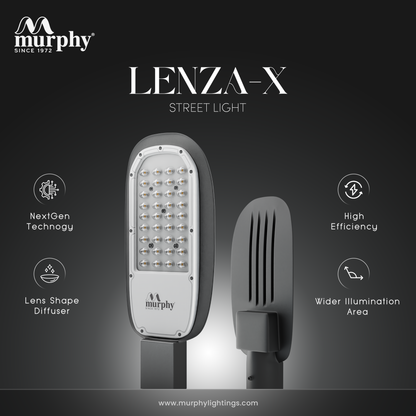 Murphy LED 24W Lenza-X Street Light With Auto On/Off Day Night Light Sensor