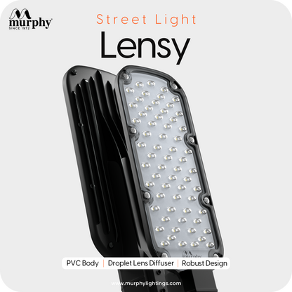 Murphy LED Lensy 20 Watts Ip-65 Bis Approved Waterproof Outdoor Street Light, Cool White