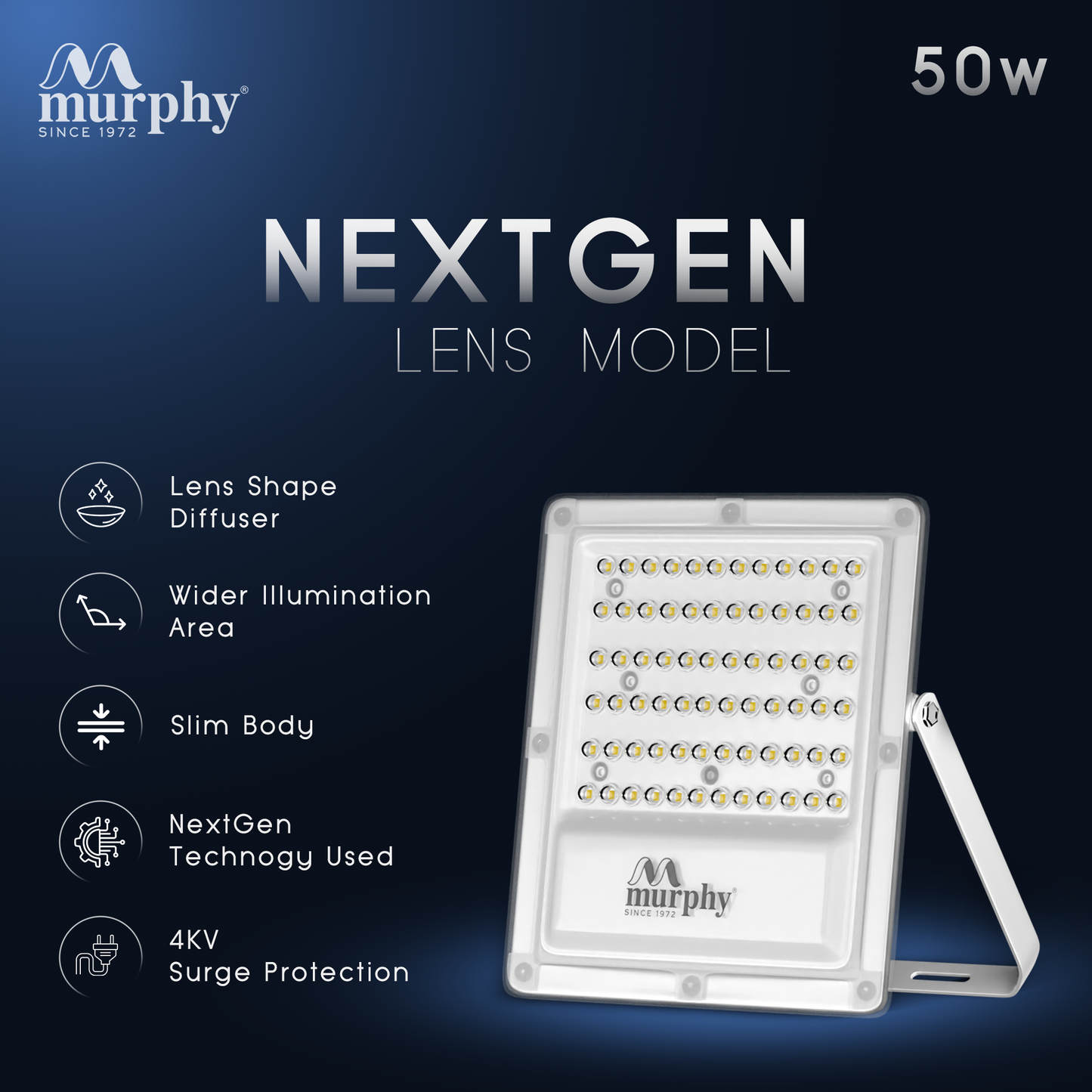 Murphy LED 50W OptiX Flood Light