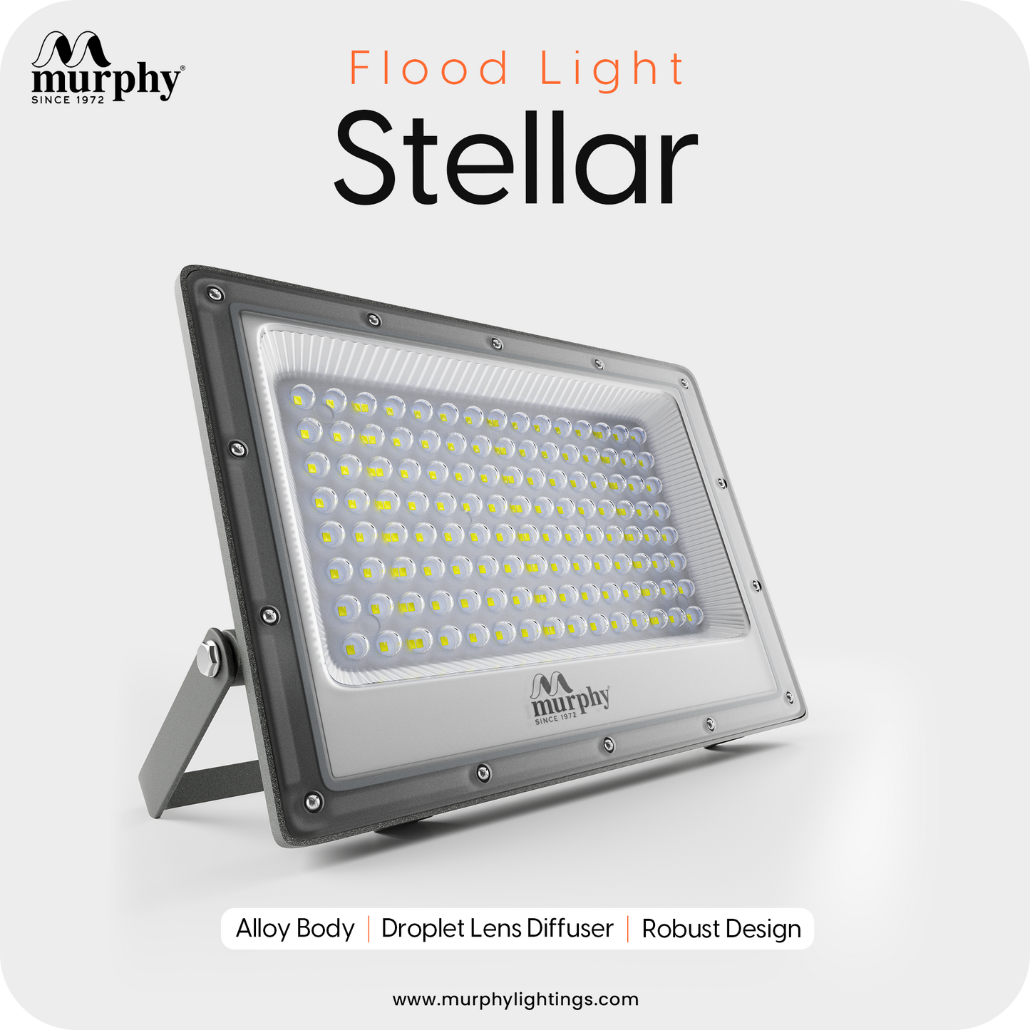 Murphy Steller LED 100W LED Flood Light, IP65 Rated Outdoor Light (Cool White, BIS Approved)