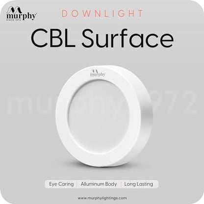 Murphy 9W CBL 3-in-1 Round Surface Down Light Color Changing Light (Cool White/Warm White/Natural White