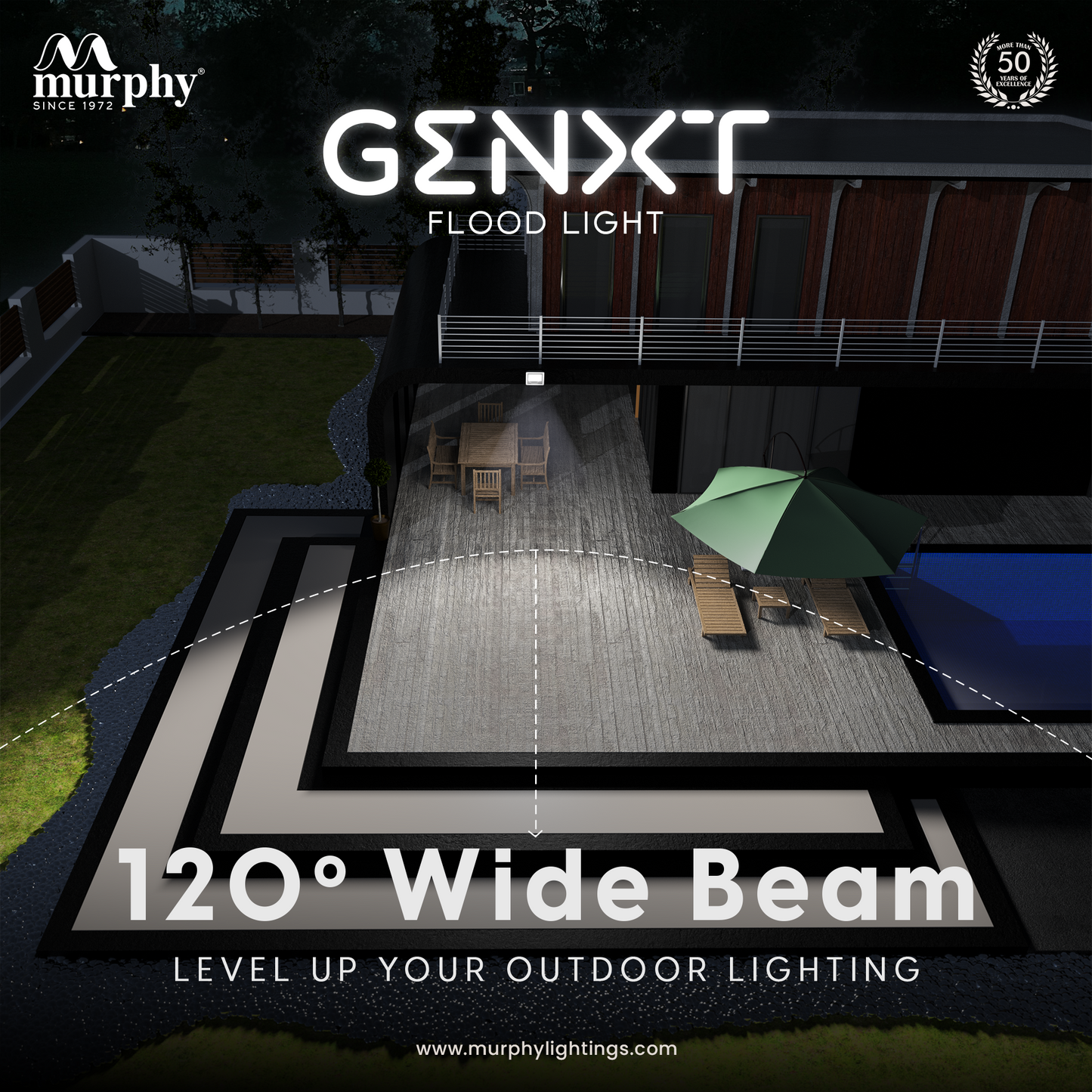 Murphy LED 50W Genxt  Flood Light