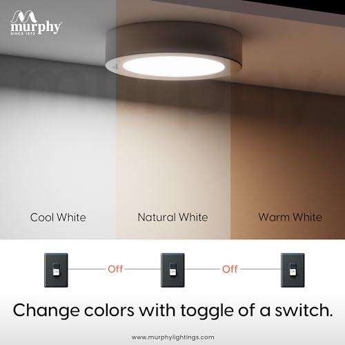 Murphy 9W CBL 3-in-1 Round Surface Down Light Color Changing Light (Cool White/Warm White/Natural White