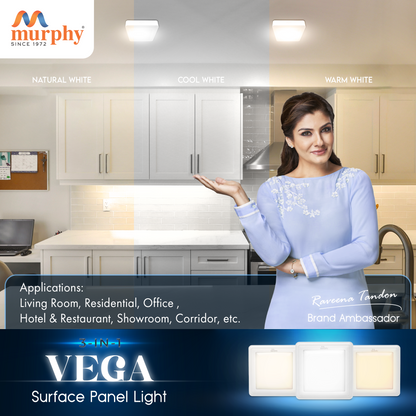Murphy 15W Vega Color Changing Square Surface Panel Light