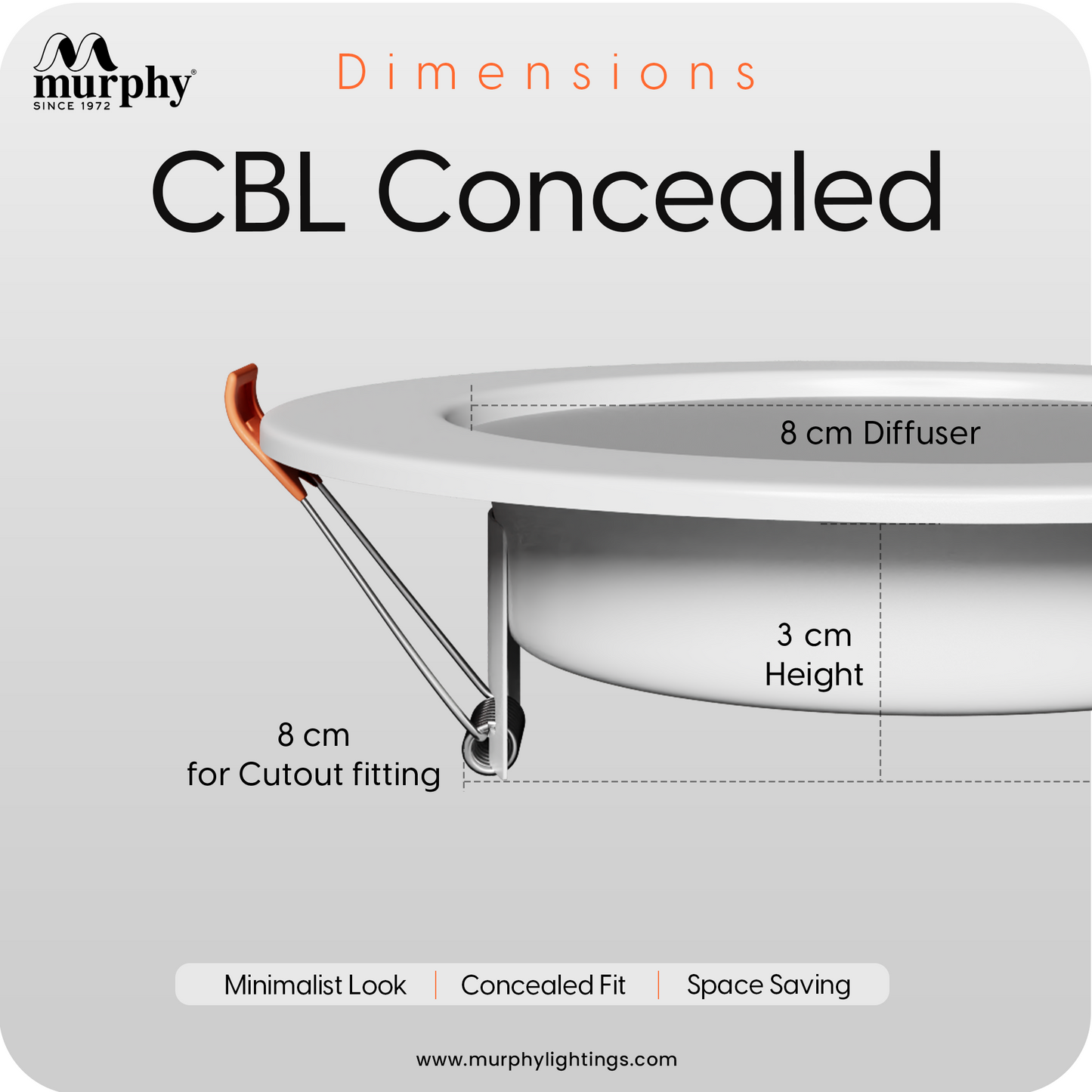 Murphy 9W CBL LED Concealed Box Down Light