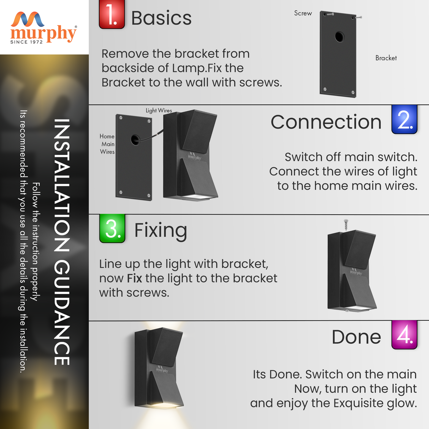 Murphy 5W LED K-Type Up & Down Light