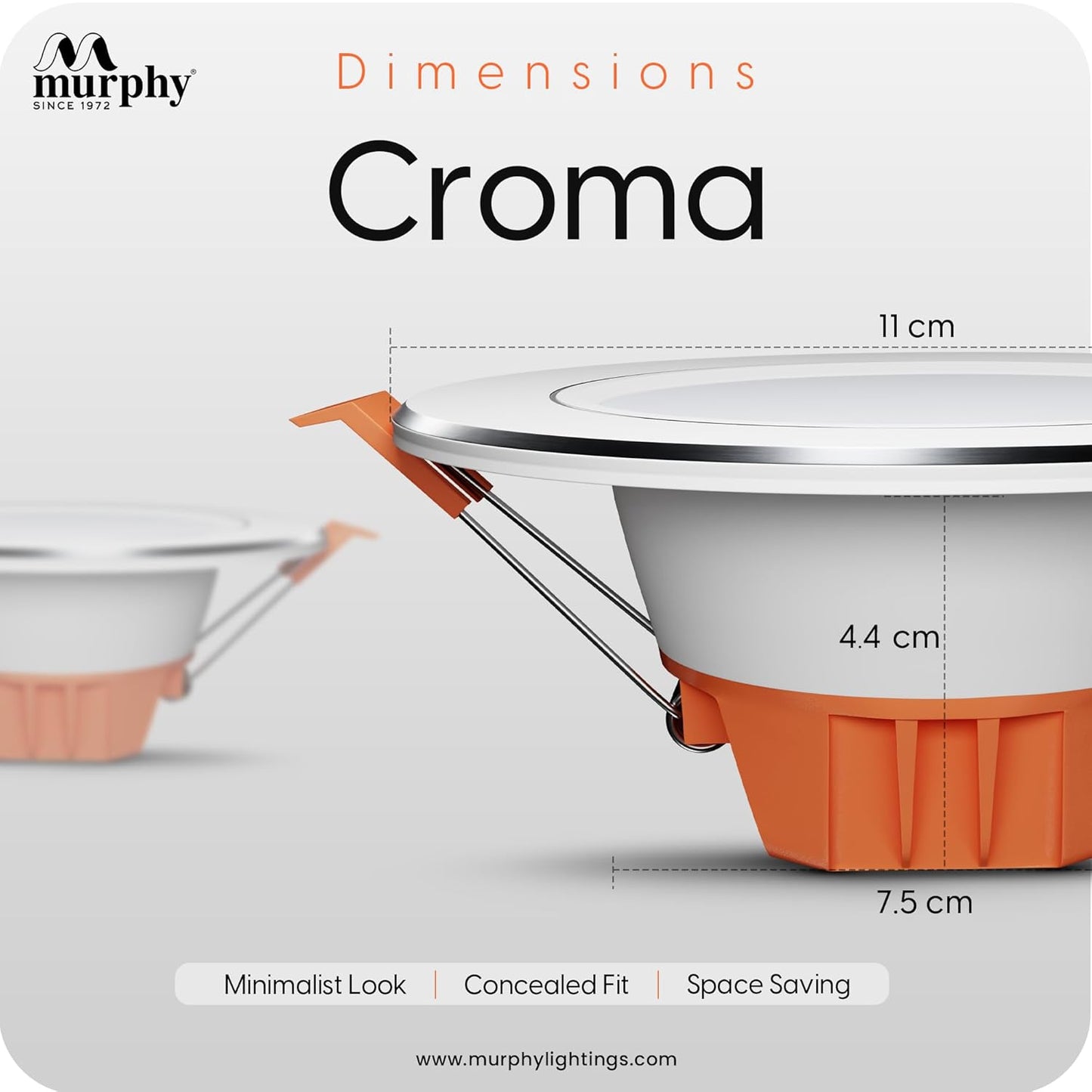 Murphy 9W Croma LED Concealed Box Down Light