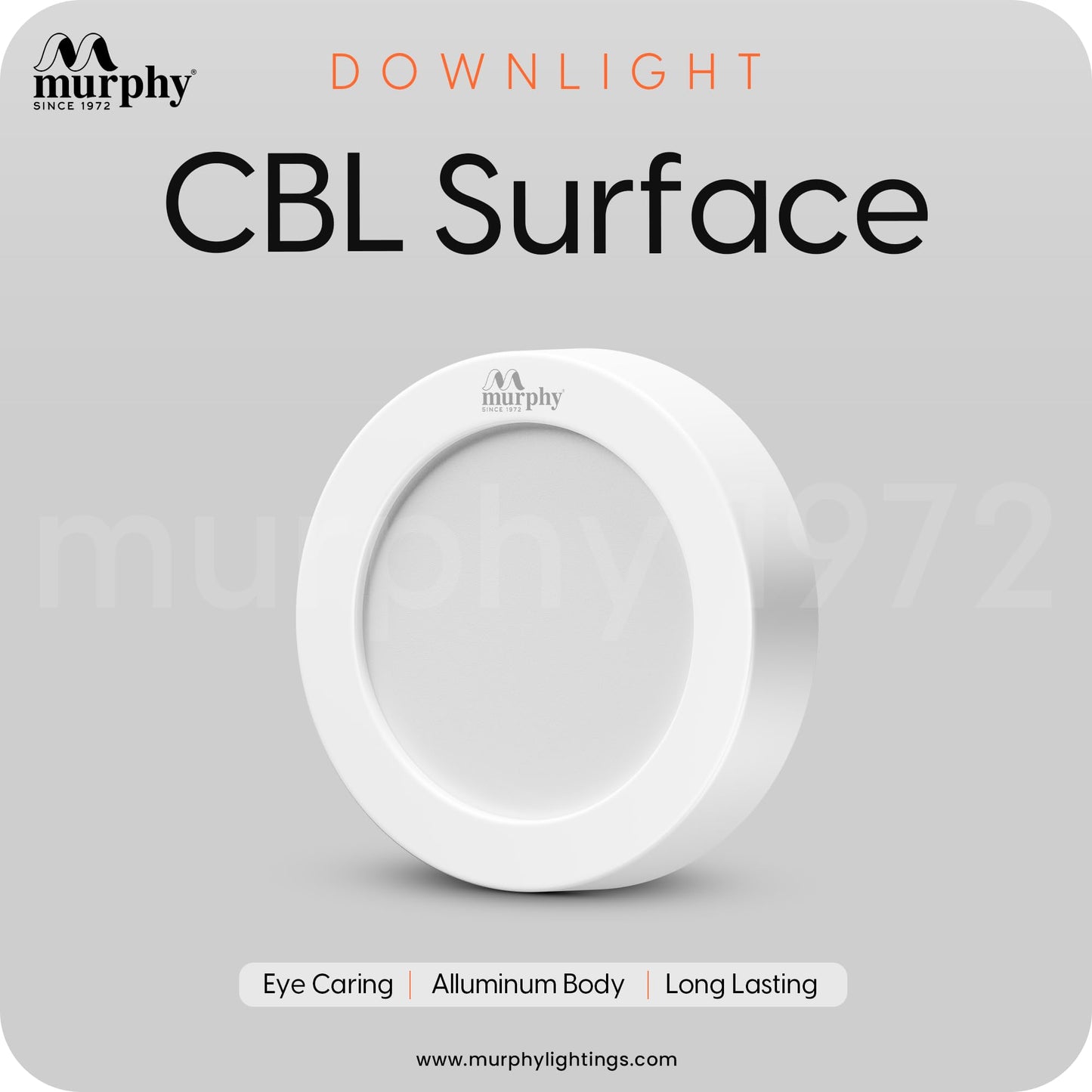 Murphy 5W CBL 3-in-1 Round Surface Down Light Color Changing Light (Cool White/Warm White/Natural White