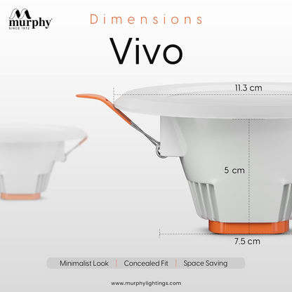 Murphy 7W Vivo LED 3-IN-1 Color Changing Down Light : Cool White + Warm White + Natural White