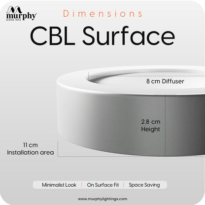 5W CBL Murphy 3-IN-1 Round Surface LED Down Light : C/G/P