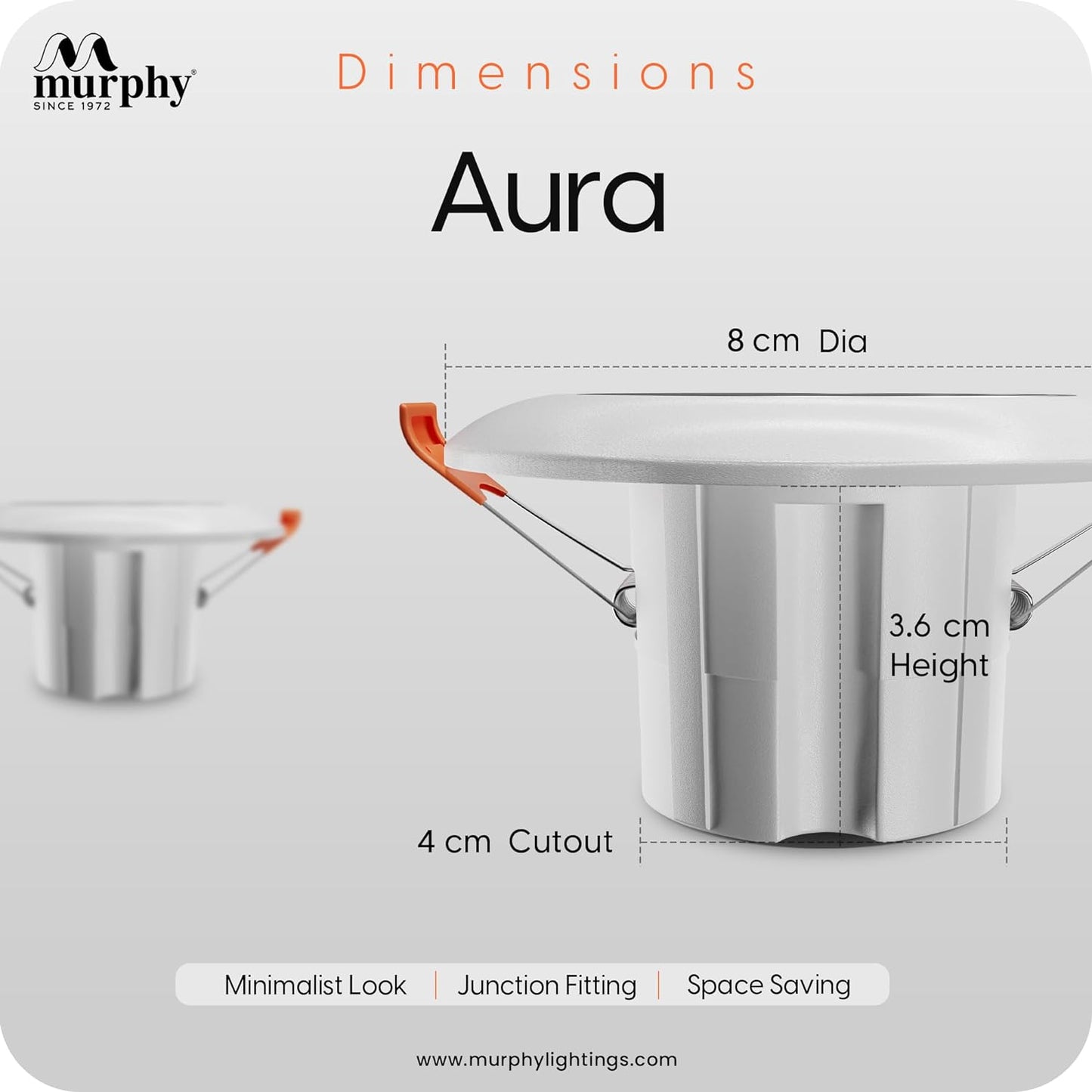 Murphy 3W Aura LED 3-IN-1 Color Changing Down Light : Red+Blue+Pink