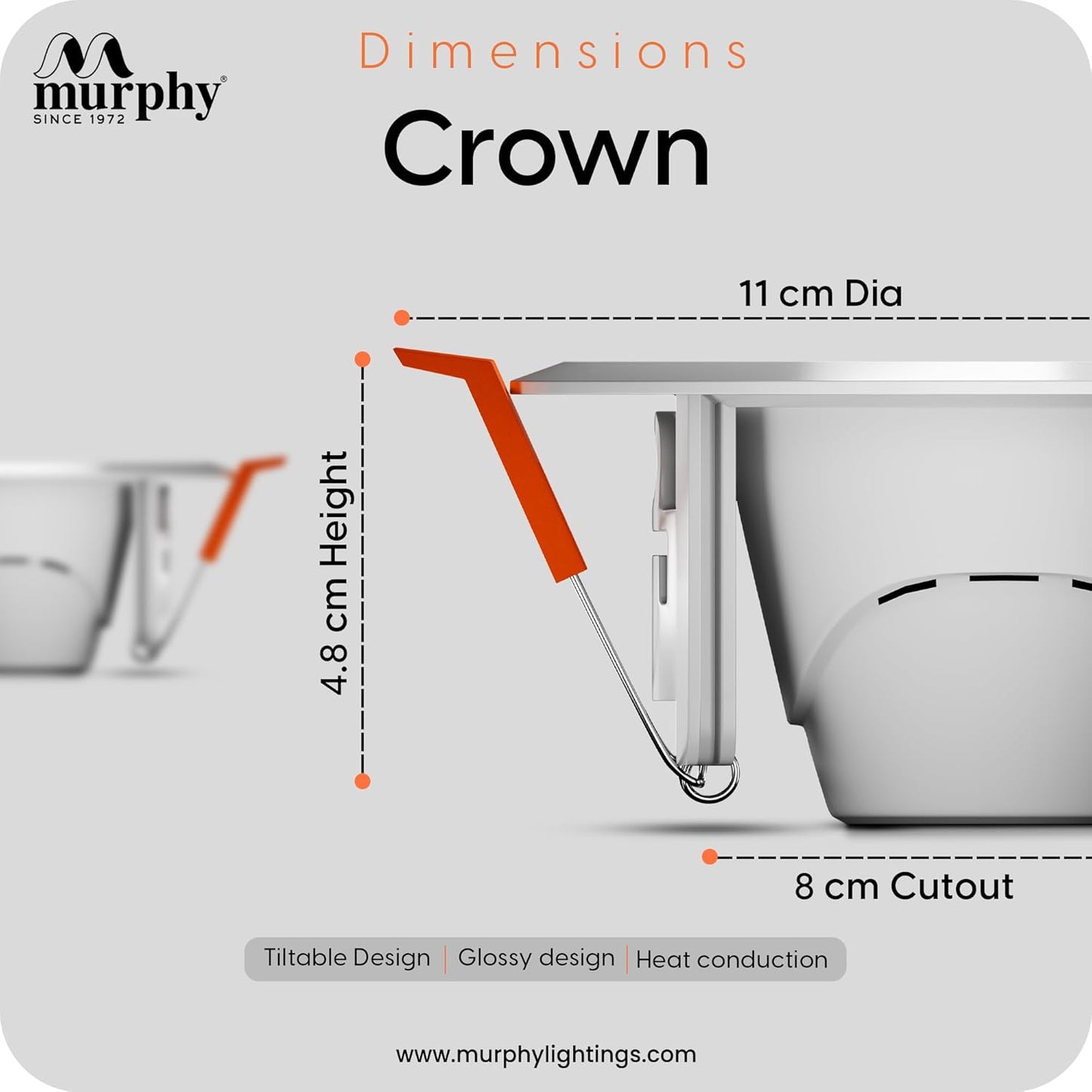 Murphy 7W Crown LED Spot Deep Junction Box Down Light