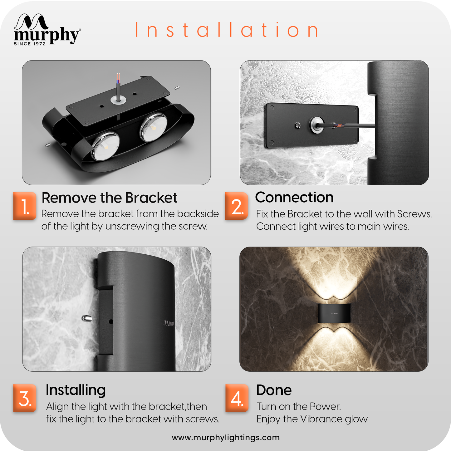 Murphy 4W LED Wayon Up & Down Light