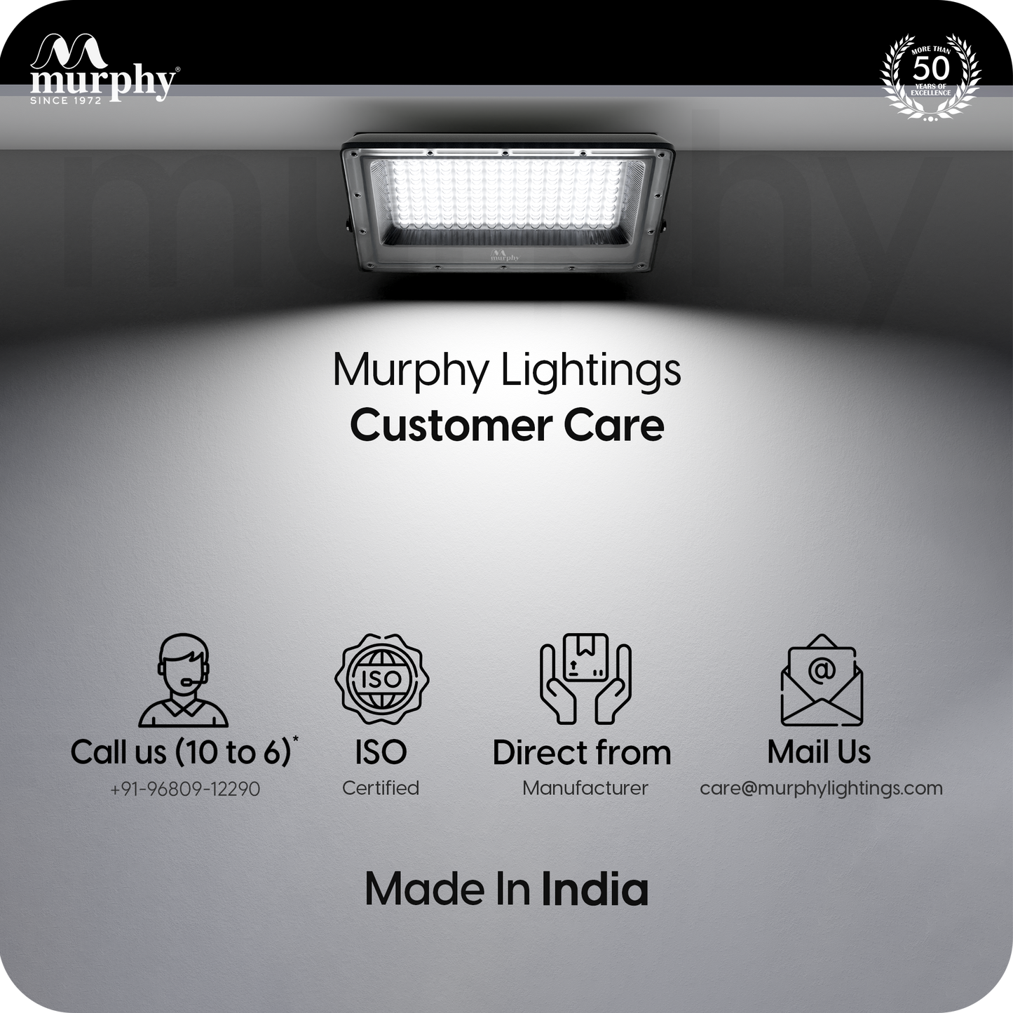 Murphy Steller 100W Led Waterproof with Auto On/Off Day Night Light Sensor Flood Light (Cool White, BIS Approved)