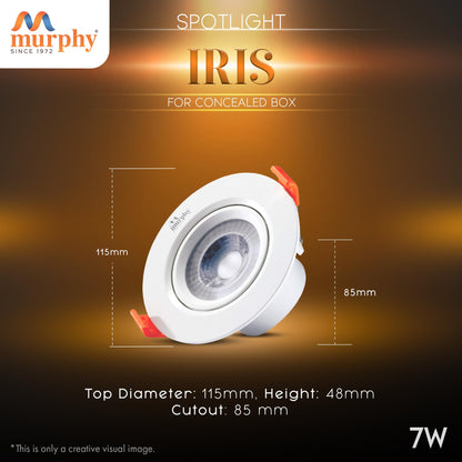 Murphy 7W IRIS LED Concealed Box Down Light