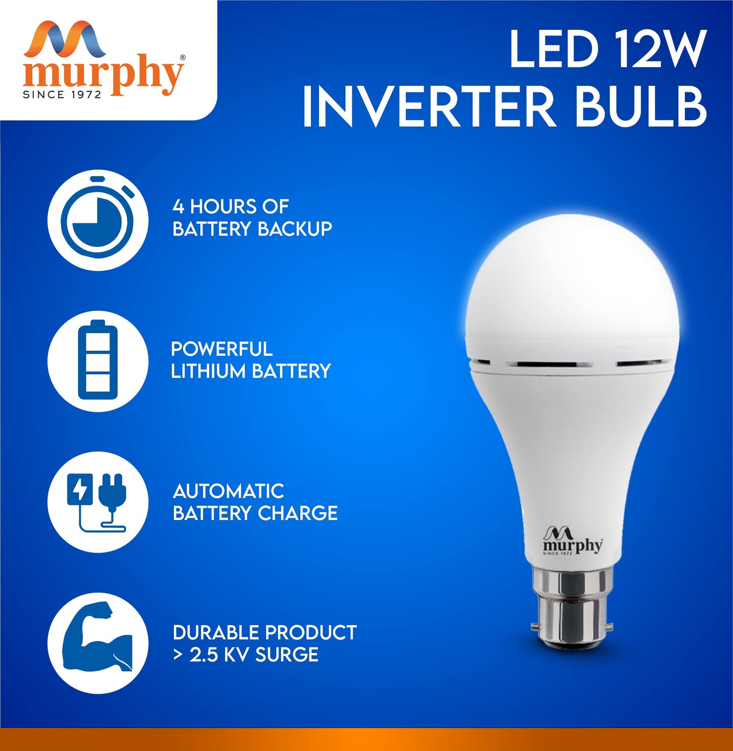 Murphy 12W LED Inverter Bulb