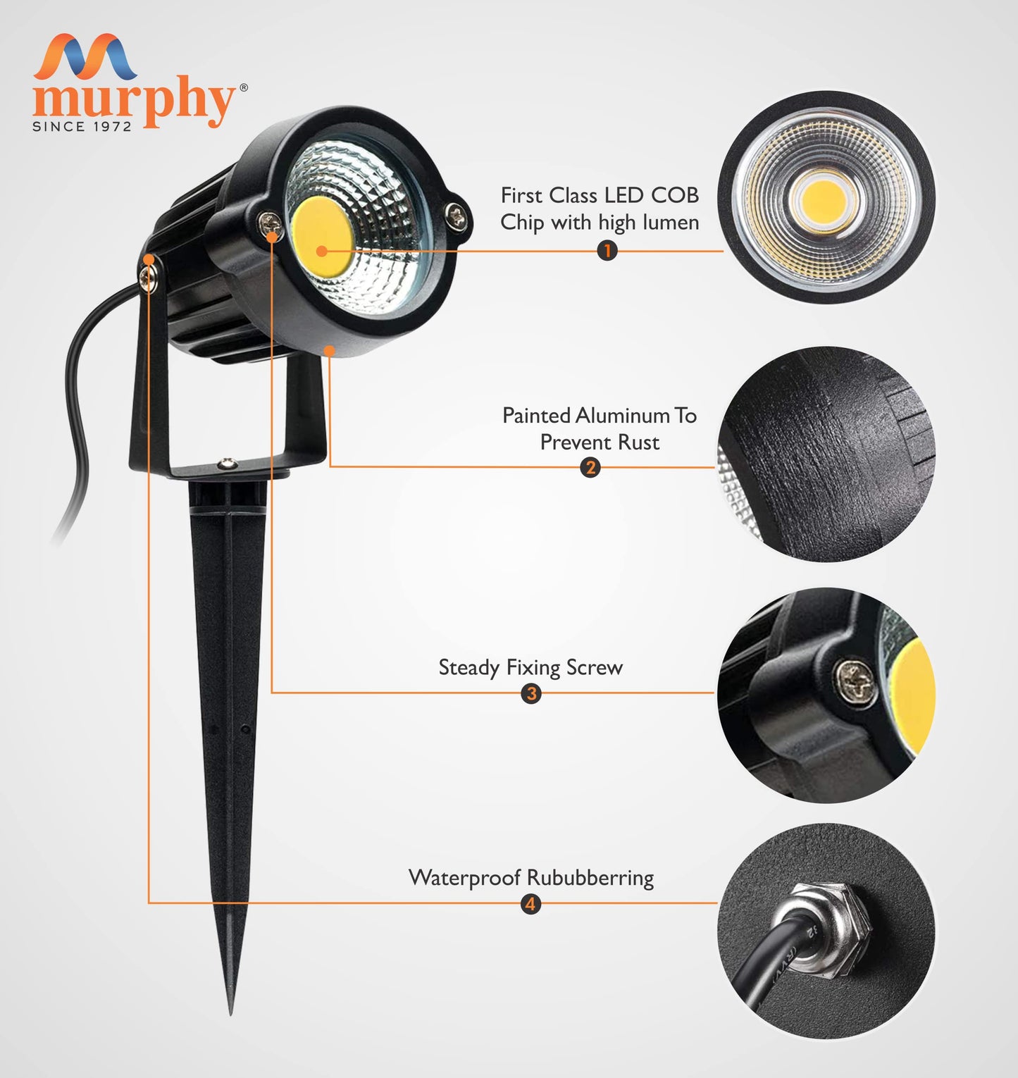 Murphy LED 10W COB GARDEN LIGHT