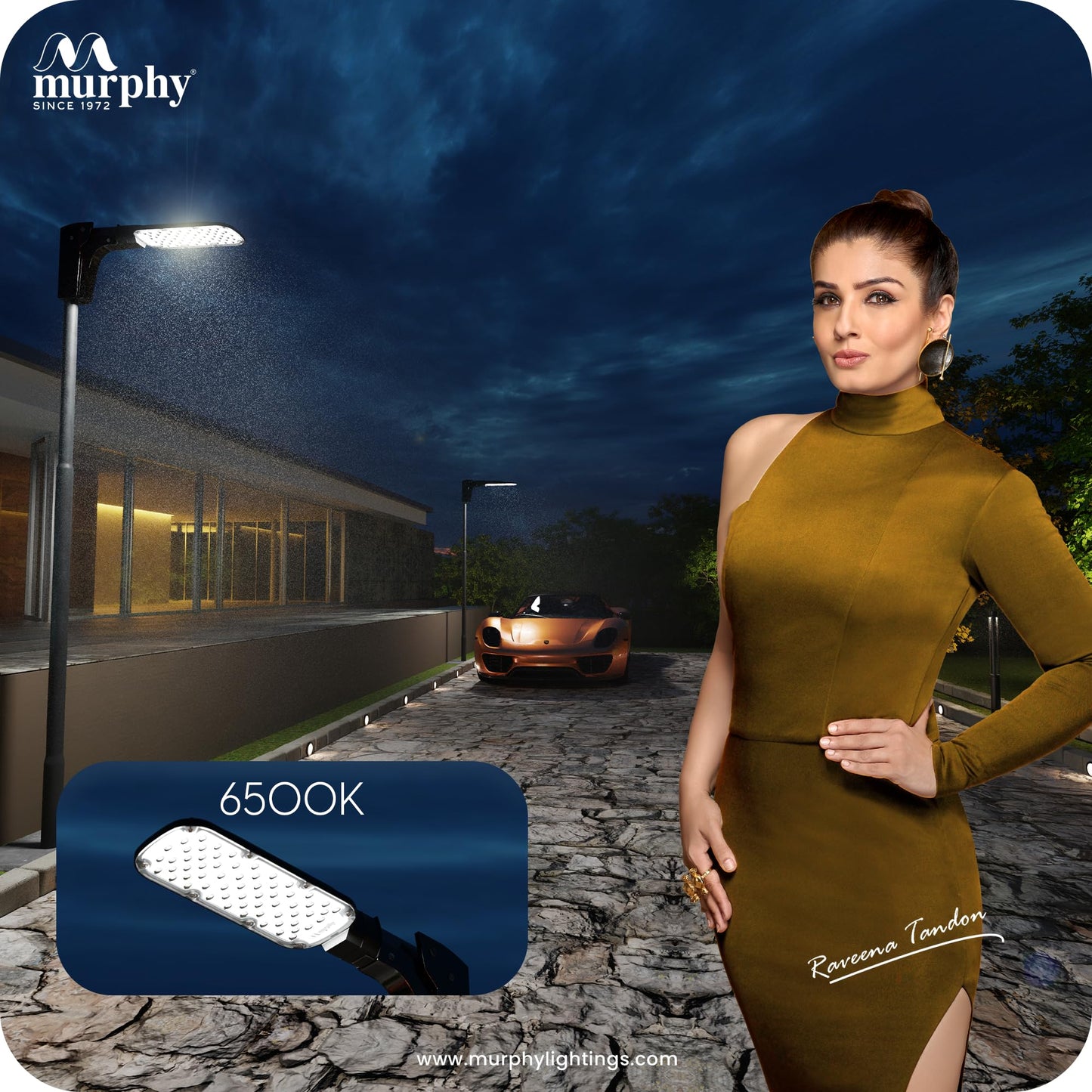 Murphy LED Lensy 30W Dusk to Dawn Auto Day/Night ON/Off Street Light, IP-65 Outdoor Light Cool White