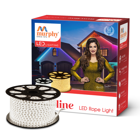 Murphy 2835-120 LED Waterproof Indoor Outdoor Home Deorative, Diwali Lights, Rope Pipe Light, Cove Light (120 Led/Mtr)