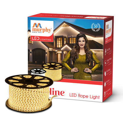 Murphy 2835-120 LED Waterproof Indoor Outdoor Home Deorative, Diwali Lights, Rope Pipe Light, Cove Light (120 Led/Mtr)