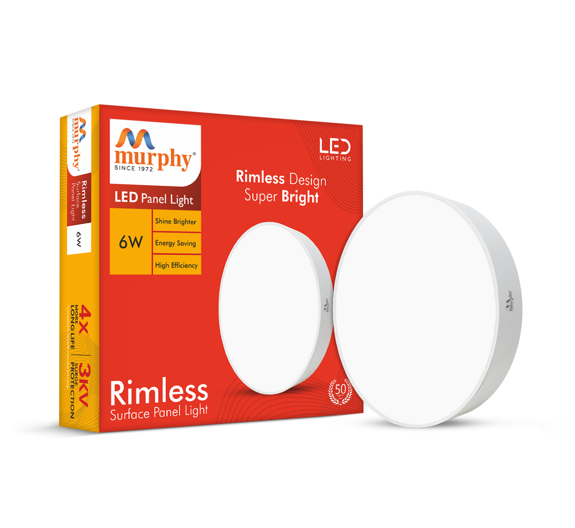 Murphy 6W Rimless Round Surface Panel Light