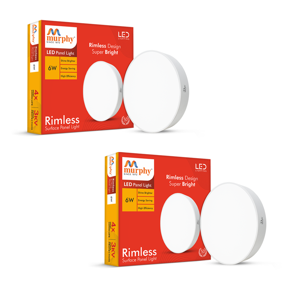 Murphy 6W Rimless Round Surface Panel Light