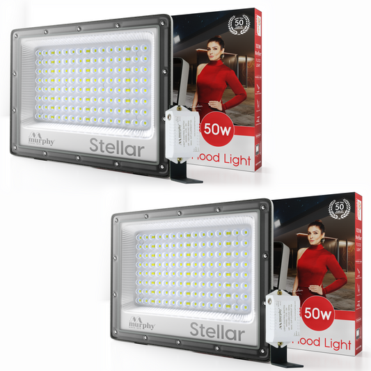 Murphy Steller 50W Led Waterproof with Auto On/Off Day Night Light Sensor Flood Light(Cool White, BIS Approved)