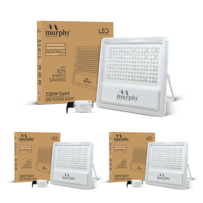 Murphy LED 200W OptiX Flood Light With Auto On/Off Day Night Light Sensor