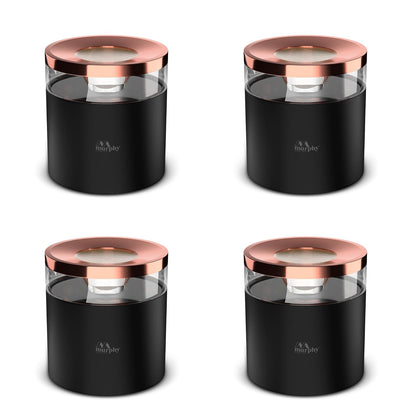 Murphy 12W Crystal Black Rose Gold Cylindrical COB Surface Light