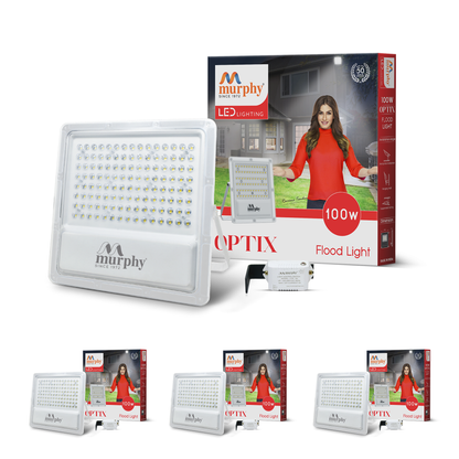 Murphy LED 100W OptiX Flood Light With Auto On/Off Day Night Light Sensor