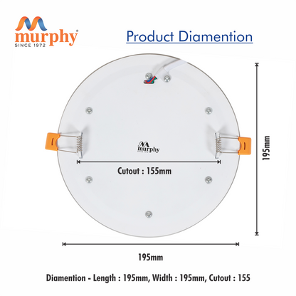 Murphy 12W+4W Bubble LED 2-IN-1 Double Color Round Panel Light